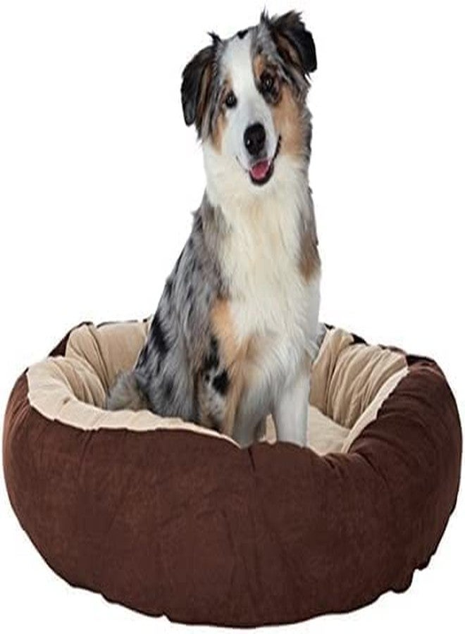 gorgeous Super Soft Reversable Dual (Dog and Cat Bed)-Small (Cream,Brown, XL) - Image 2